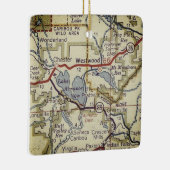 Westwood CA Vintage Karte Keramikornament (Rechts)