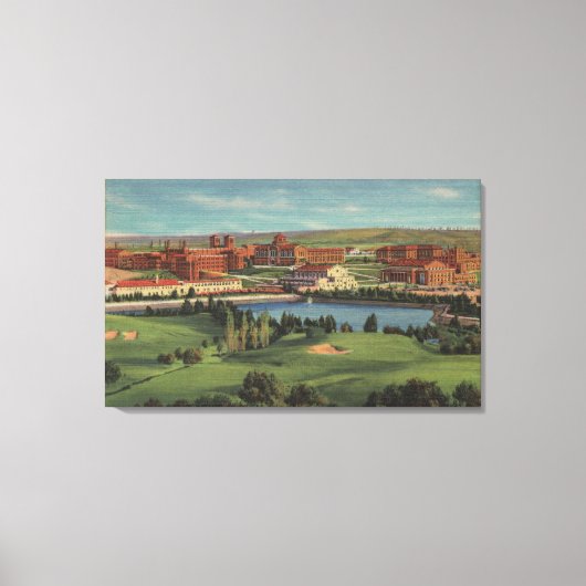 Westwood Hills, CA - View of U.C.L.A. Campus Leinwanddruck (Vorderseite)