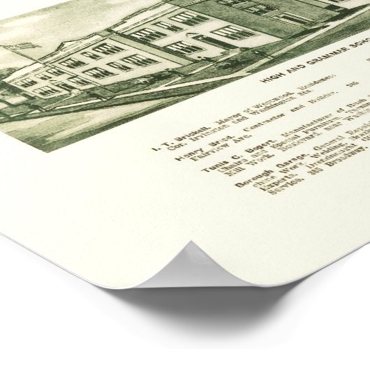 Westwood, NJ Panoramic Map - 1924 Poster (Ecke)