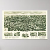 Westwood, NJ Panoramic Map - 1924 Poster (Vorne)