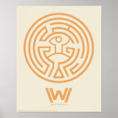 Westworld | The Maze Symbol Poster (Vorne)