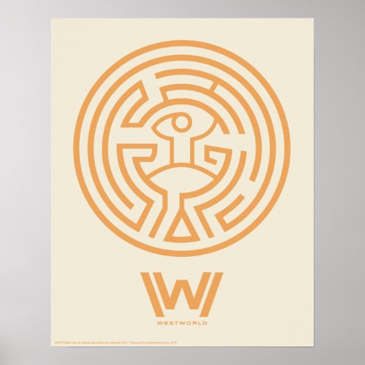 Westworld | The Maze Symbol Poster (Vorne)