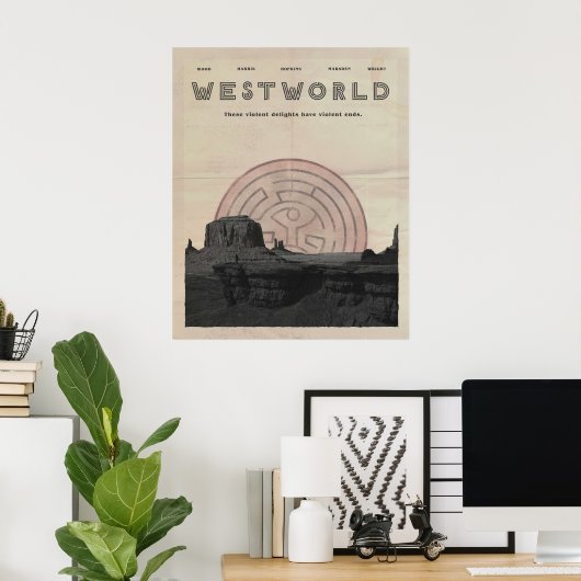 Westworld Vintag Poster (Heimbüro)
