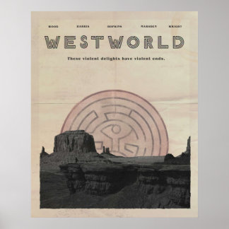 Westworld Vintag Poster