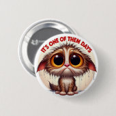 "Wet Cat Days" Button - Soggy Feline (Vorne & Hinten)