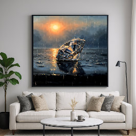 Wet Diamond - Impressionismus Stil Melancholie Kun Poster