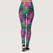 Wet Dragon Scales Mermaid Fantasy Extravagant Cost Leggings (Rückseite)