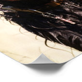 Wet Gordon Setter Poster (Ecke)