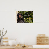 Wet Gordon Setter Poster (Küche)