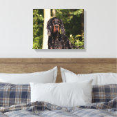 Wet Gordon Setter Wrapped Canvas Leinwanddruck (Insitu (Schlafzimmer))