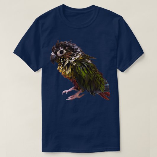 Wet Green Cheek Condesign Bathed Conure Wet Sm T-Shirt (Design vorne)