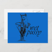 Wet Kitty Postkarte (Vorne/Hinten)