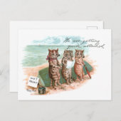 Wet Paint Cats Louis Wain Postkarte (Vorne/Hinten)