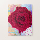WET ROSE 11x14 INCH Puzzle (Vertikal)