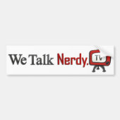 WeTalkNerdy.tv Autoaufkleber (Vorne)