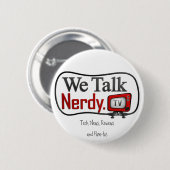 WeTalkNerdy.tv Logo-Knopf Button (Vorne & Hinten)