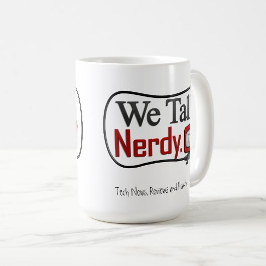 WeTalkNerdy.tv Logo-Tasse Kaffeetasse (VorderseiteRechts)