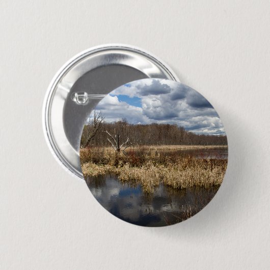 Wetland Cloudscape Button (Vorne & Hinten)