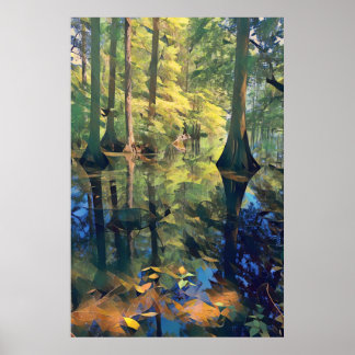 Wetland Reflektionen Art Poster