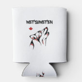 Wet'suwet'en Howling Wolf Haida Style Tattoo Color Dosenkühler (Rückseite)