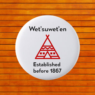 Wetsuweten vor der Silhouette von 1867 Button