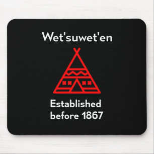 Wetsuweten vor der Silhouette von dunkel 1867 gegr Mousepad