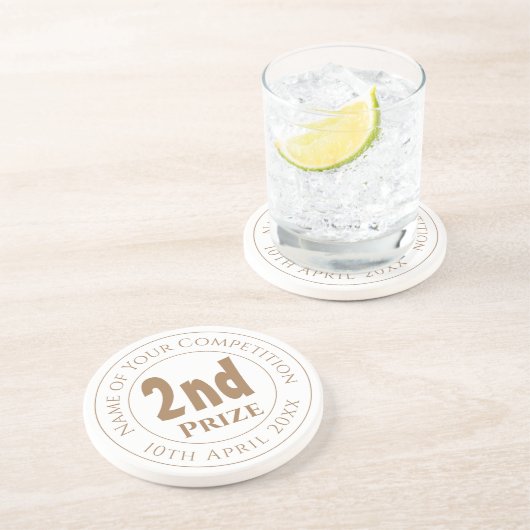 Wettbewerb 2. Preis Trophäe Untersetzer (Seite)