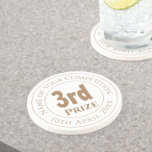 Wettbewerb 3. Preis für Trophäe Untersetzer<br><div class="desc">Wettbewerb Preis Trophäe Award für einen 3. Preis Läufer in einem Wettbewerb. Gedenk-Trophäenpreis. Untersetzer Award zum Gedenken an einen 3. Platz in einem Wettbewerb. Preis.</div>
