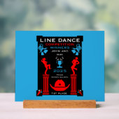 Wettbewerb "American Line Tancing" Acrylschild (Neutral)