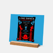 Wettbewerb "American Line Tancing" Acrylschild (Winkel)