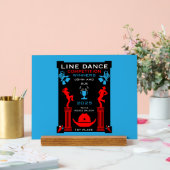 Wettbewerb "American Line Tancing" Acrylschild (Hochzeit)