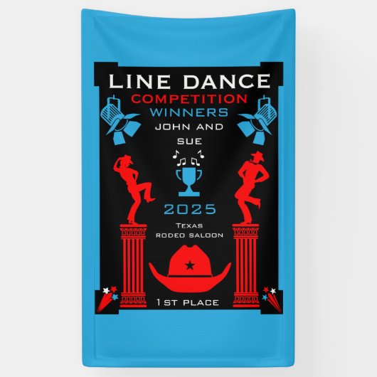 Wettbewerb "American Line Tancing" Banner (Vertikal)