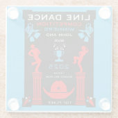 Wettbewerb "American Line Tancing" Glasuntersetzer (Rückseite)