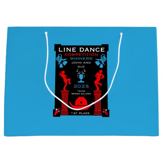 Wettbewerb "American Line Tancing" Große Geschenktüte (Vorderseite)