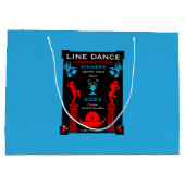 Wettbewerb "American Line Tancing" Große Geschenktüte (Rückseite)