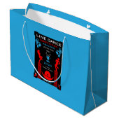 Wettbewerb "American Line Tancing" Große Geschenktüte (Rückseite Schrägansicht)