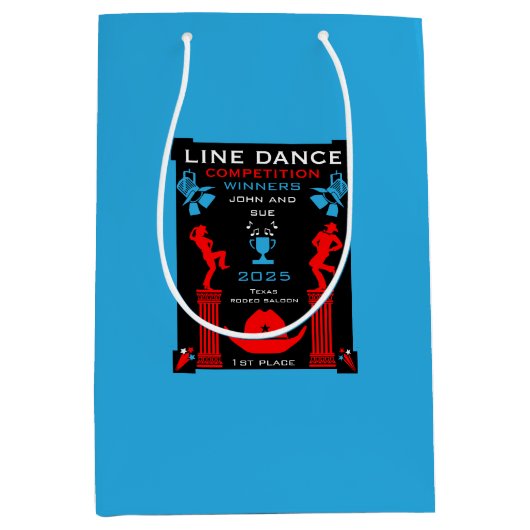 Wettbewerb "American Line Tancing" Mittlere Geschenktüte (Vorderseite)