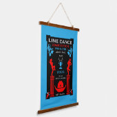 Wettbewerb "American Line Tancing" Wandteppich Mit Holzrahmen (Gewinkelt)