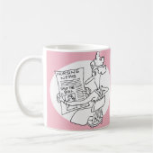 Wettbewerb "Funny Hospital Nurse Reading Newspaper Kaffeetasse (Links)