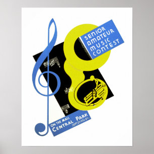 Wettbewerb für Amateurmusiker im Seniorenalter Poster