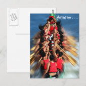 Wettbewerb für das Dragon Boat Postkarte (Vorne/Hinten)