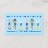 Wettbewerb für synchronisierte Schwimmer Visitenkarte (Vorderseite)