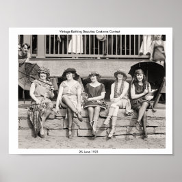 Wettbewerb für Vintage Badebekleidung 25.6.1921 Poster