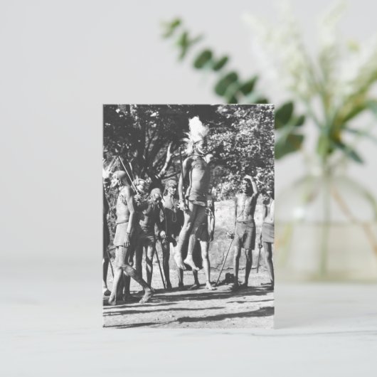 Wettbewerb Maasai Warrior Postkarte (Stehend Vorderseite)