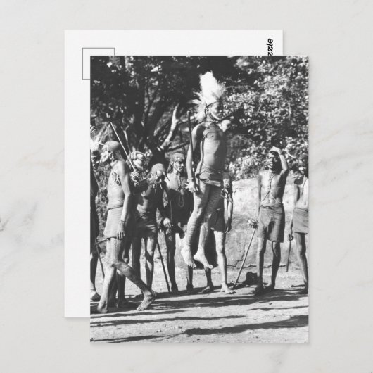 Wettbewerb Maasai Warrior Postkarte (Vorne/Hinten)