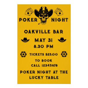 Wettbewerb Poker Night Poster