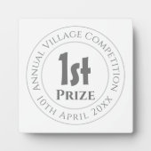 Wettbewerb Preis Trophäe Fotoplatte (Vorderseite)