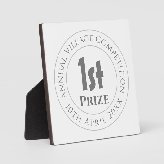 Wettbewerb Preis Trophäe Fotoplatte (Vorderseite)