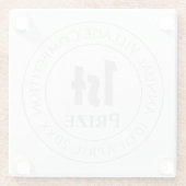 Wettbewerb Preis Trophäe Glasuntersetzer (Rückseite)