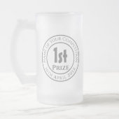 Wettbewerb Preis Trophäe Mattglas Bierglas (Links)